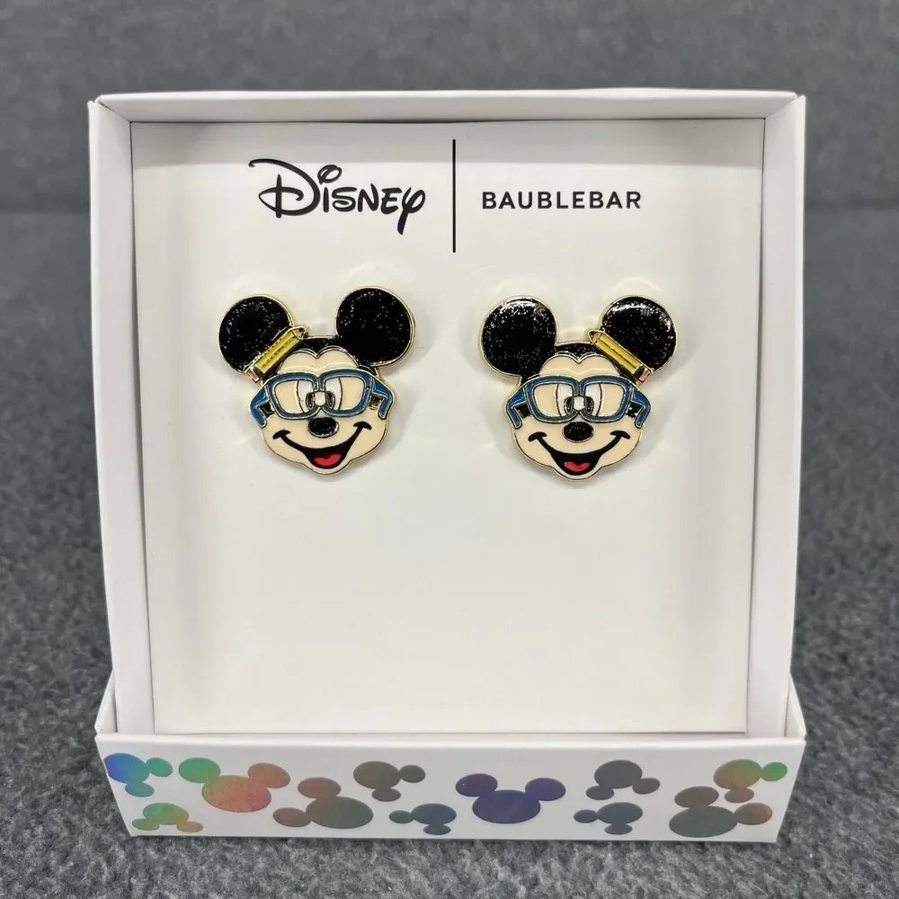 Disney Baublebar Mickey Mouse Glasses Earrings Teacher Pencil Earrings One Pair
